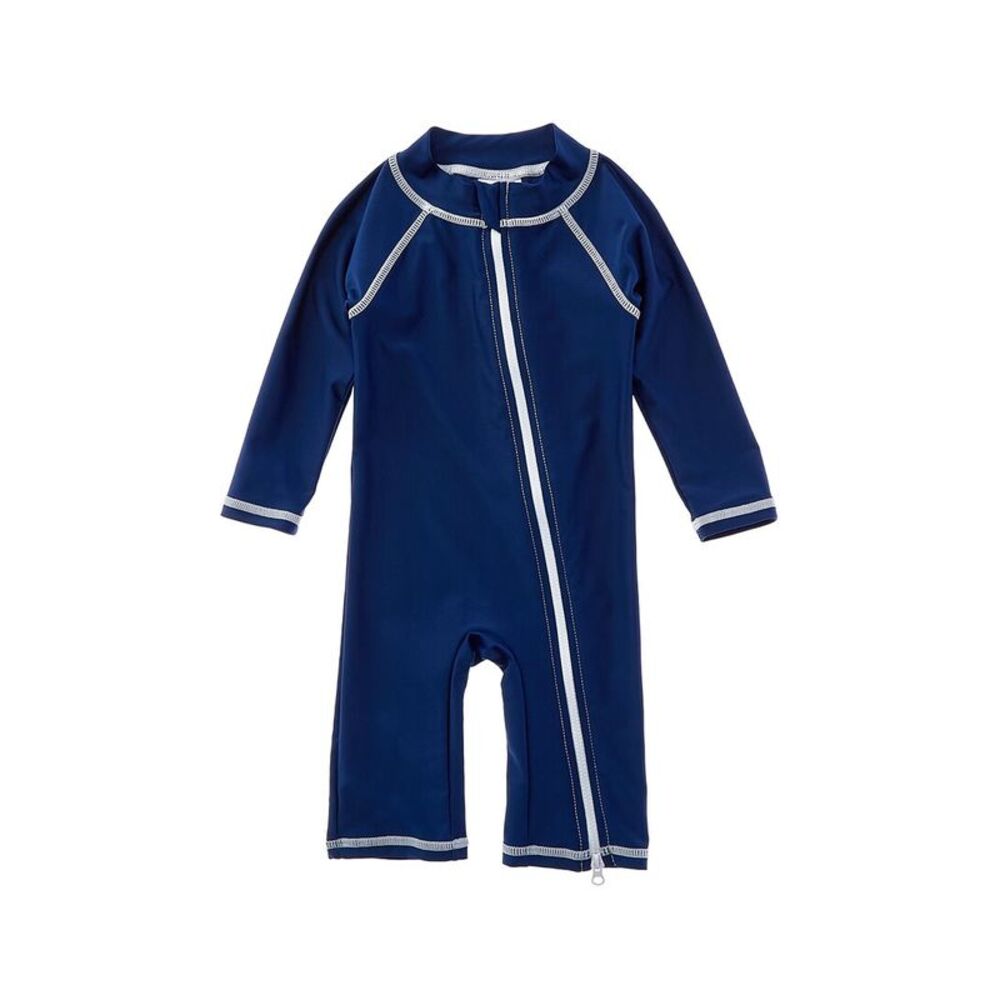 Flap Happy Girls  Original Navy Rash Guard Romper, Navy